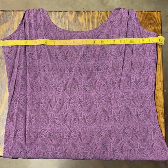 🎁NWT Hype Purple Paisley Dress Large🎁 - Picture 4 of 4
